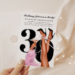 Coquette 30ste verjaardag kaart<br><div class="desc">Roze Bow & Cocktails Coquette Modern 30th Birthday Invitation U kunt de huidskleur wijzigen door te klikken op Personaliseren - Bewerken met behulp van Design Tool en de lagen verbergen / ontsluieren U kunt personaliseren voor ELKE wijziging</div>