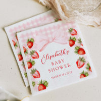 Coquette Aardbei Baby shower