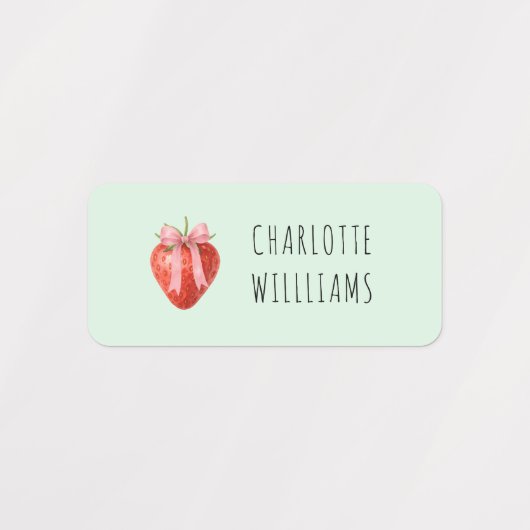 Coquette Aardbei Terug naar School Kleding Kinder Labels (Design 1)