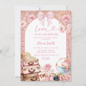 Coquette Adventure Travel Thema Vrijgezellenfeest  Kaart (Voorkant)