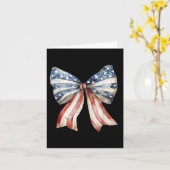 Coquette American Bow Independence Day Shirt Kaart (Gele Bloem)
