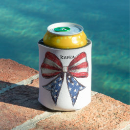 Coquette Amerikaanse boog gepersonaliseerd Blikjeskoeler