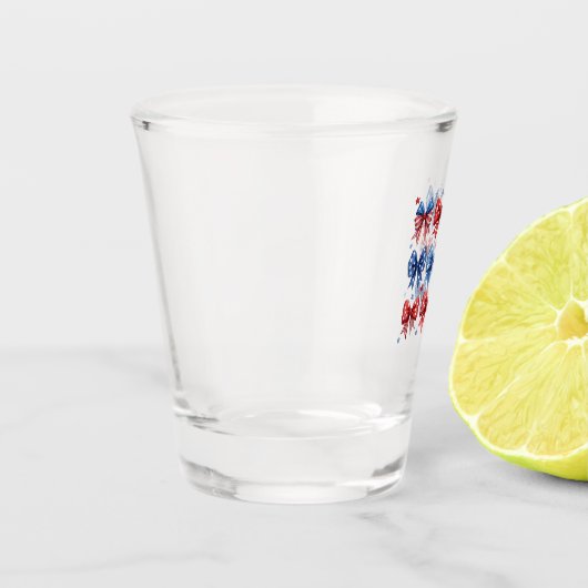 Coquette Amerikaanse Vlag Coquette Bow 4 juli Shot Glas (Links)