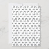 Coquette Baby Blue Foto Afstudeer Uitnodiging (Achterkant)