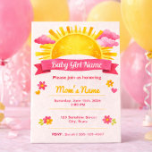 coquette baby girl shower kaart
