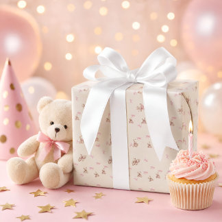 Coquette Baby Meisje Inpakpapier — Teddys &
