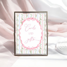 Coquette Baby shower Kaarten en geschenken Poster