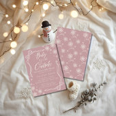 Coquette Baby zijn Koud buiten roze baby shower Kaart