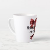 Coquette Baddie Aesthetic with Red Ribbon Latte Mok (Linkerhoek)