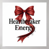 Coquette Baddie Aesthetic with Red Ribbon Poster (Voorkant)