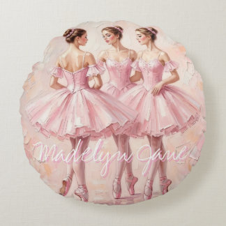 coquette ballerina kinderkamer decor || rond kussen