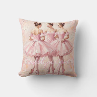 coquette ballerina kinderkamer kunst || acryl kuns kussen