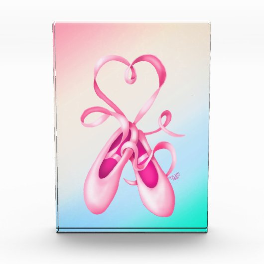 Coquette Ballet Dans Slippers KiniArt Fotoblokken (Voorkant)