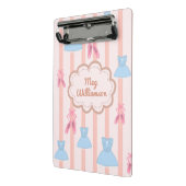 Coquette Ballet gepersonaliseerde naam Mini Klembord (Angled2)