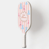 Coquette Ballet Gepersonaliseerde Naam & Slogan Pickleball Paddle (Links)