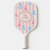 Coquette Ballet Gepersonaliseerde Naam & Slogan Pickleball Paddle (Achterkant)