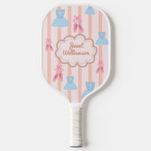 Coquette Ballet Gepersonaliseerde Naam & Slogan Pickleball Paddle (Voorkant)