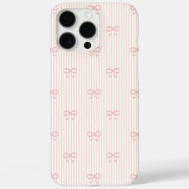 Coquette Ballet Roze Lint Strikjes & Strepen iPhone 16 Pro Max Hoesje