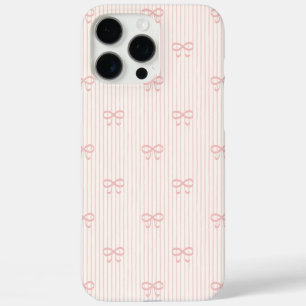 Coquette Ballet Roze Lint Strikjes & Strepen iPhone 16 Pro Max Hoesje