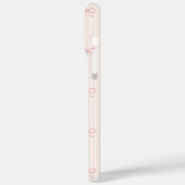 Coquette Ballet Roze Lint Strikjes & Strepen Case-Mate iPhone Case (Achterkant / Links)
