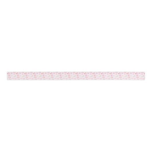 Coquette Balletcore Licht Roze Bogen Grosgrain Lint (Voorkant)
