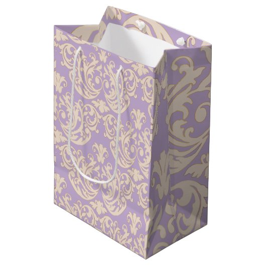 Coquette Barok Lavendel Cadeautas (Voorkant Gekanteld)