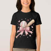 Coquette Baseball lovers after school activity Tri-Blend Shirt (Voorkant)