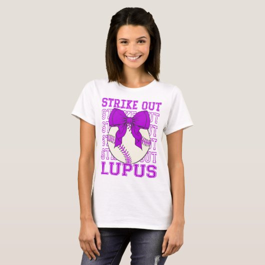 Coquette Baseball Strike Out Lupus T-shirt (Voorkant volledig)