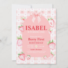 Coquette Berry eerste verjaardag Kaart