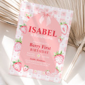 Coquette Berry Eerste Verjaardag Kaart