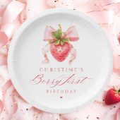 Coquette Berry eerste verjaardag Papieren Bordje