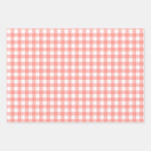 Coquette Berry First Birthday Red Gingham Inpakpapier Vel (Voorkant 2)