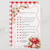 Coquette Berry in liefde over of onder games Kaart (Voorkant / Achterkant)