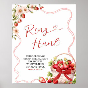 Coquette Berry in Liefde Ring Hunt Spelbord Poster