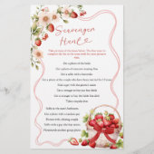 Coquette Berry in Liefde Scavenger Hunt Games Kaar (Voorkant)