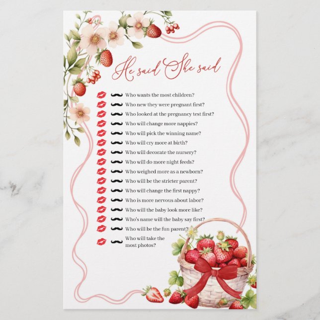 Coquette Berry in liefde zei hij dat ze spel zei (Voorkant)