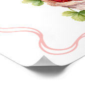 Coquette Berry In Love Drinken Party Sign Poster (Hoek)