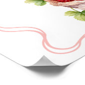 Coquette Berry In Love Kaarten en geschenken Party Poster (Hoek)