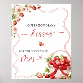 Coquette Berry in Love raadt hoeveel kussen Poster