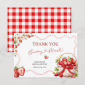 Coquette Berry in Love Shower Dank u kaart (Voorkant / Achterkant)