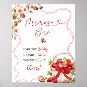 Coquette Berry In Love Vrijgezellenfeest Mimosa Po Poster
