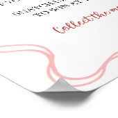 Coquette Berry In Love Zeg Niet Bruid Spelbord Poster (Hoek)