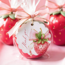 Coquette Berry Sweet Baby shower geschulpte Labels