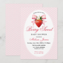 Coquette Berry Sweet Baby Shower