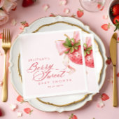 Coquette Berry Sweet Baby shower Servet