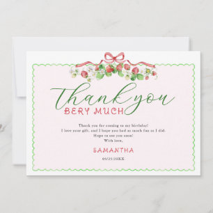 Coquette Berry Sweet Elke leeftijd Verjaardag Bedankkaart