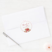 Coquette Berry Verliefd Dank Je Sticker (Envelop)