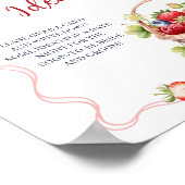 Coquette Berry Verliefd Date Night Idee Spel Bord Poster (Hoek)