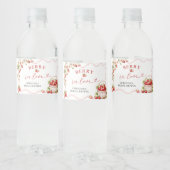 Coquette Berry Verliefde Bruidsdouche Fles Etiket (Flessen)