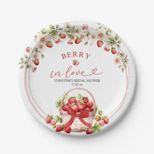 Coquette Berry Verliefde Bruidsuitnodiging Papiere Papieren Bordje